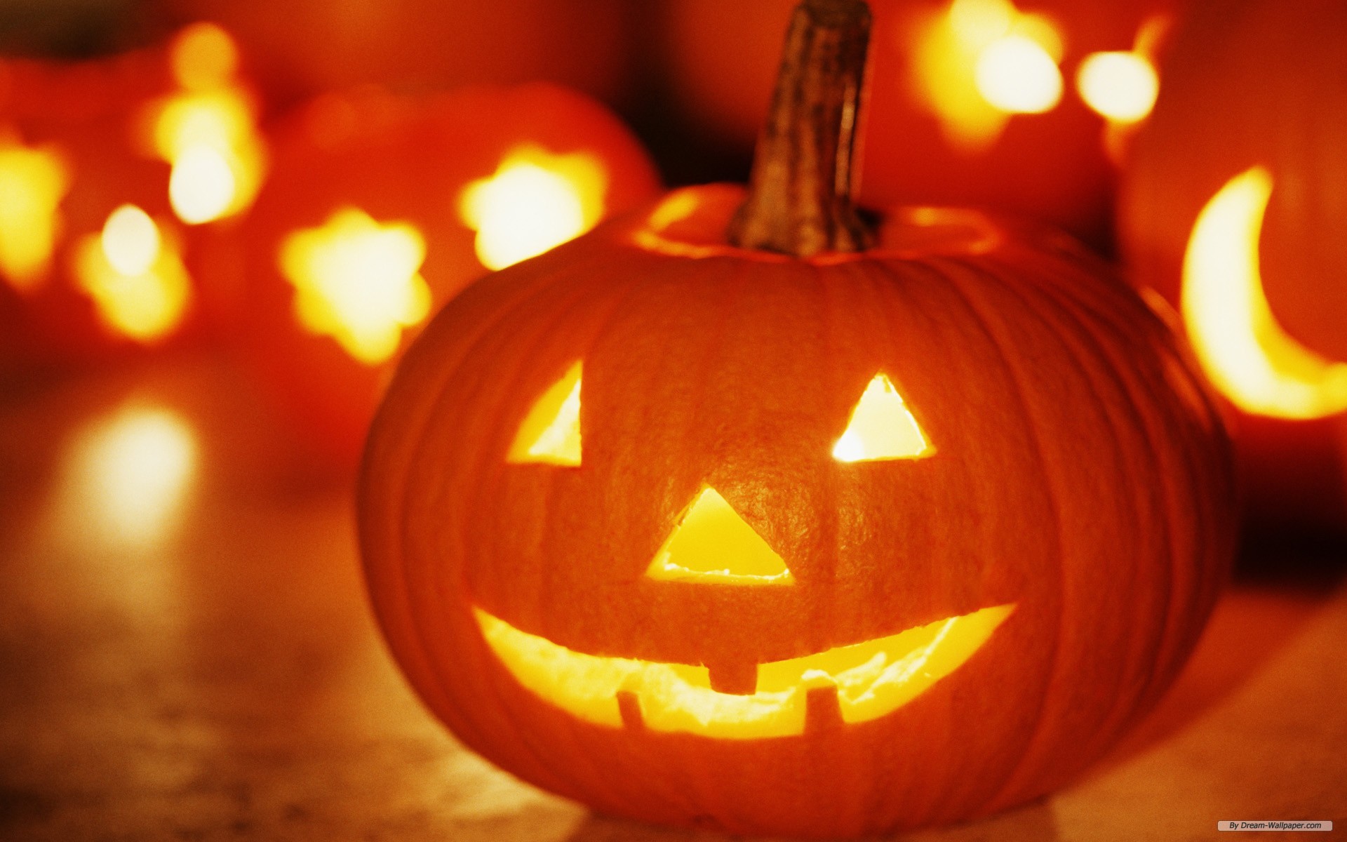 Free Holiday Wallpaper - Jack O Lantern Background , HD Wallpaper & Backgrounds