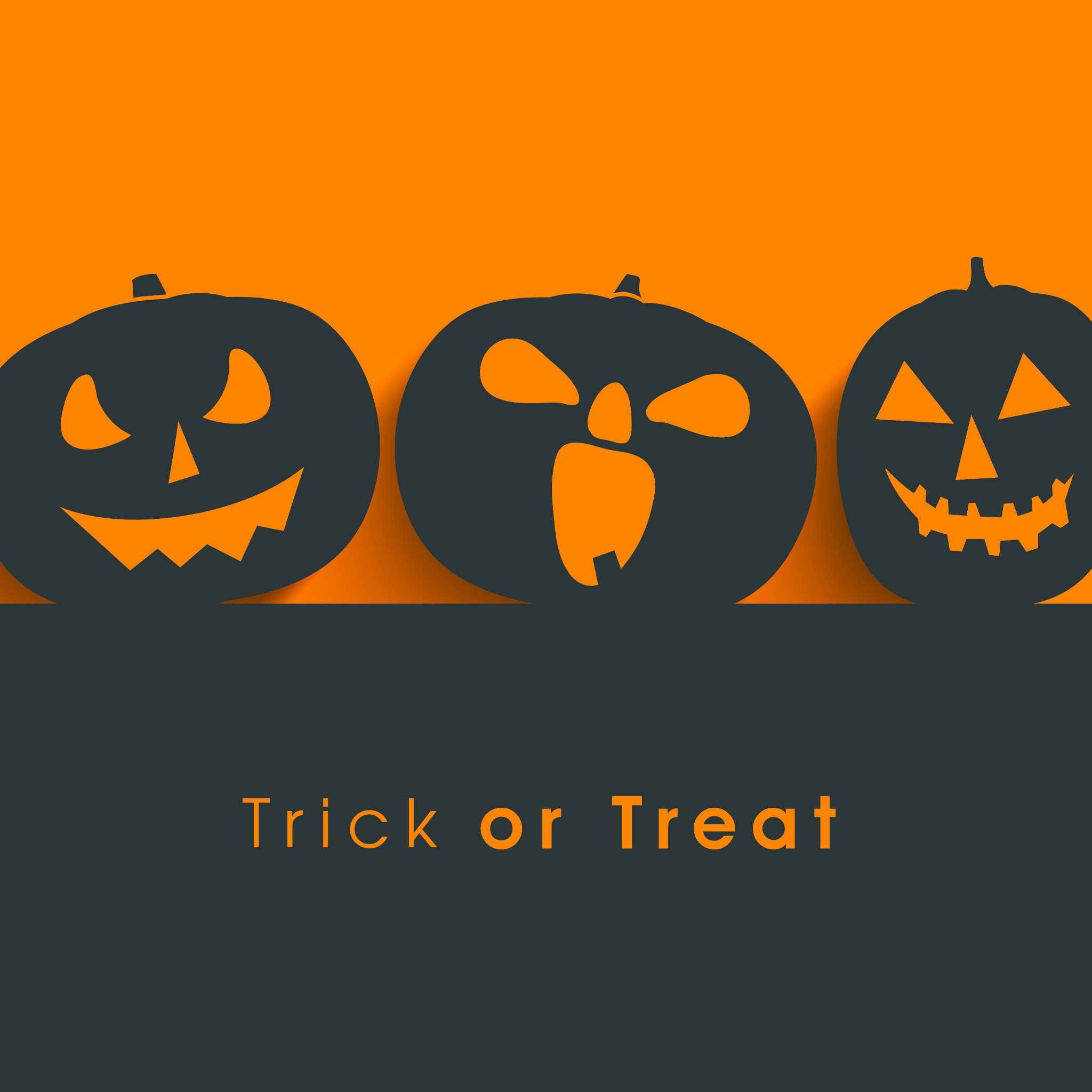Trick Or Treat Halloween Tablet Wallpaper 2048×2048 - Halloween , HD Wallpaper & Backgrounds