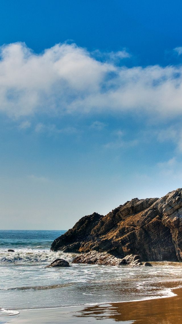 Malibu Beautiful Beach Iphone 5 Wallpaper - Malibu Wallpaper Iphone , HD Wallpaper & Backgrounds