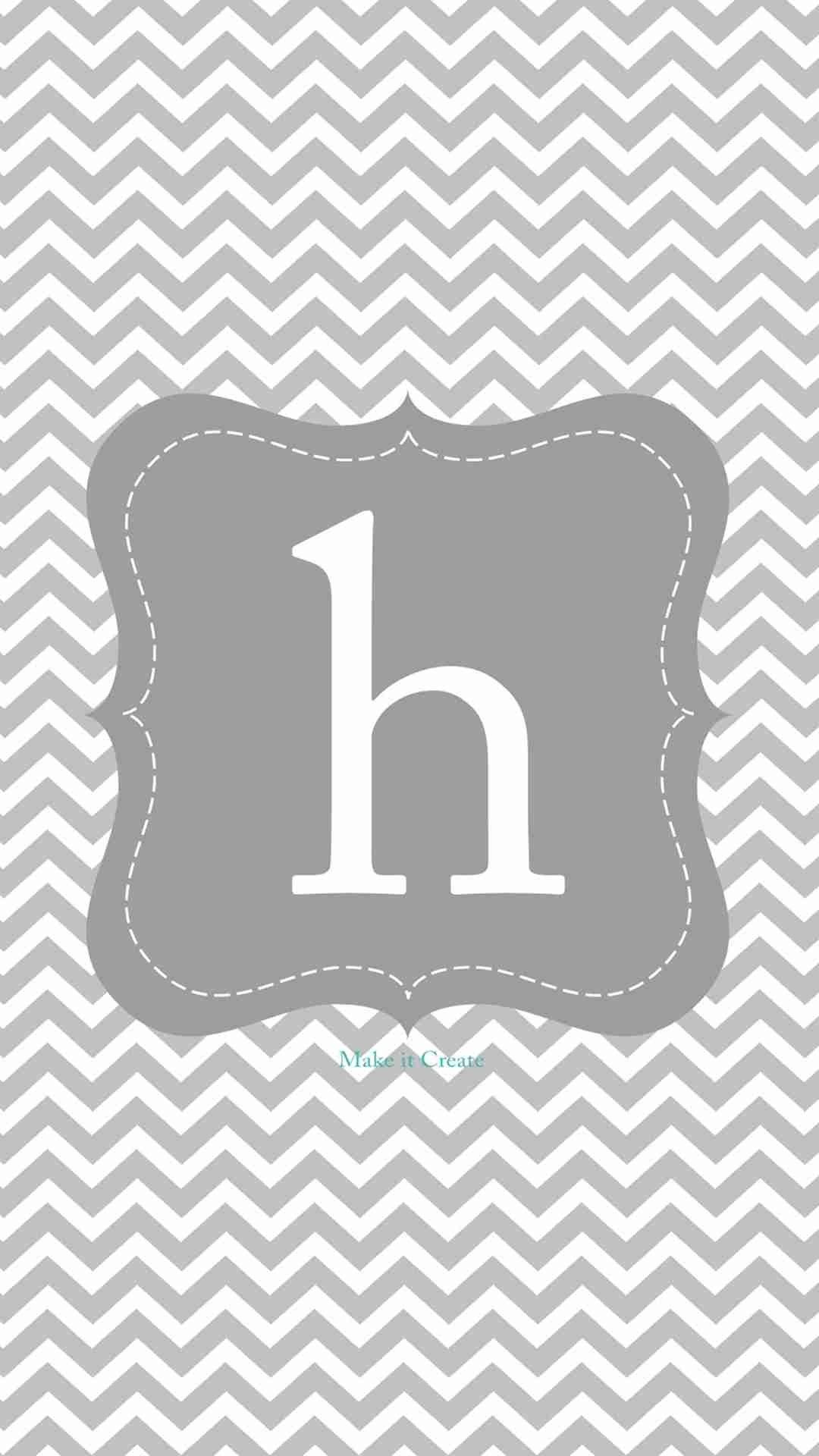 Letter H Iphone Wallpaper Fresh Monogram H Grey Square - Letter A Wallpaper Girly , HD Wallpaper & Backgrounds