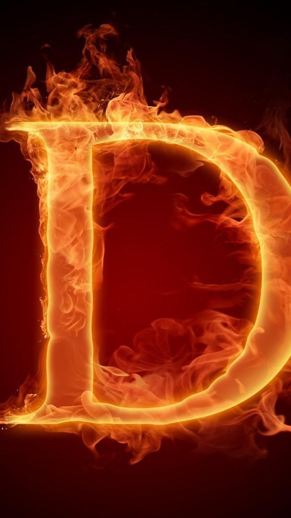 Burning Letter D Wallpaper Free Iphone Wallpapers - Burning Letter D , HD Wallpaper & Backgrounds