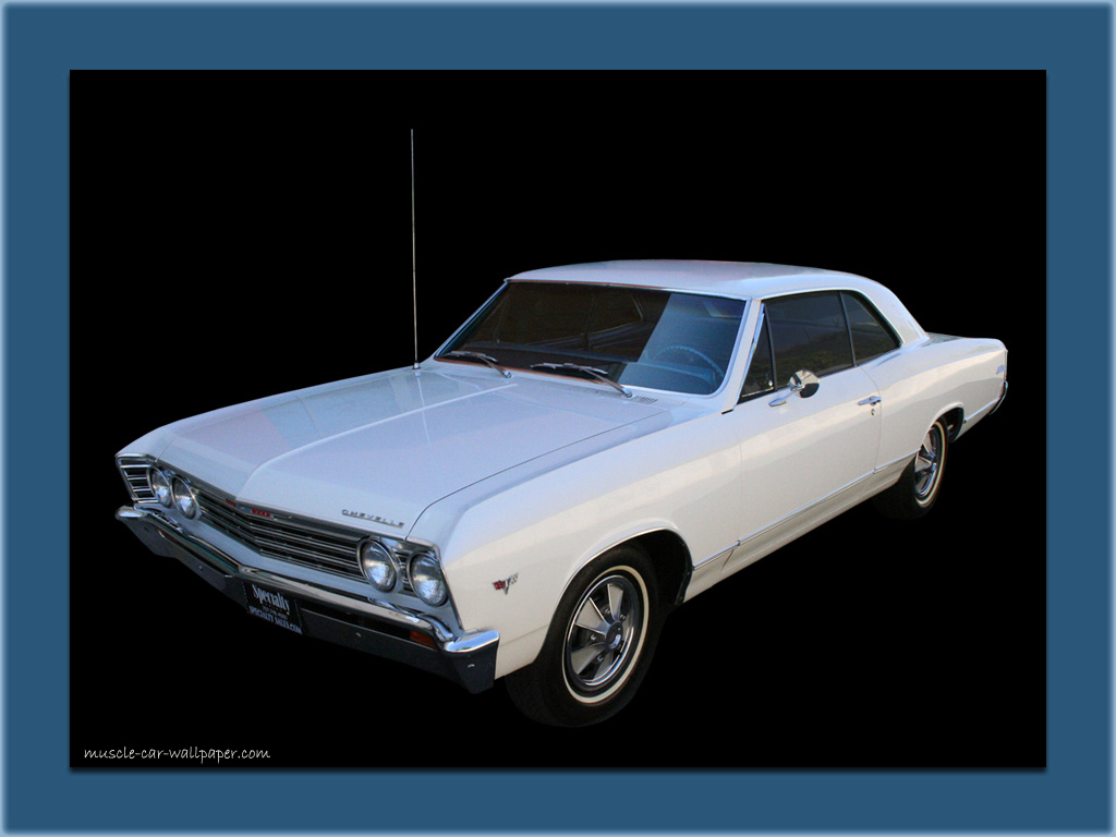 1967 White Malibu - Antique Car , HD Wallpaper & Backgrounds