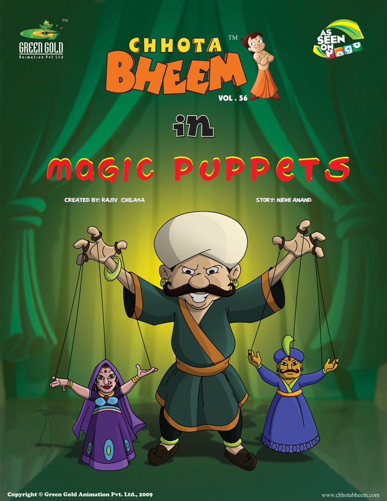 Chhota Bheem In The Magic Puppets - Chota Bheem Story Books , HD Wallpaper & Backgrounds