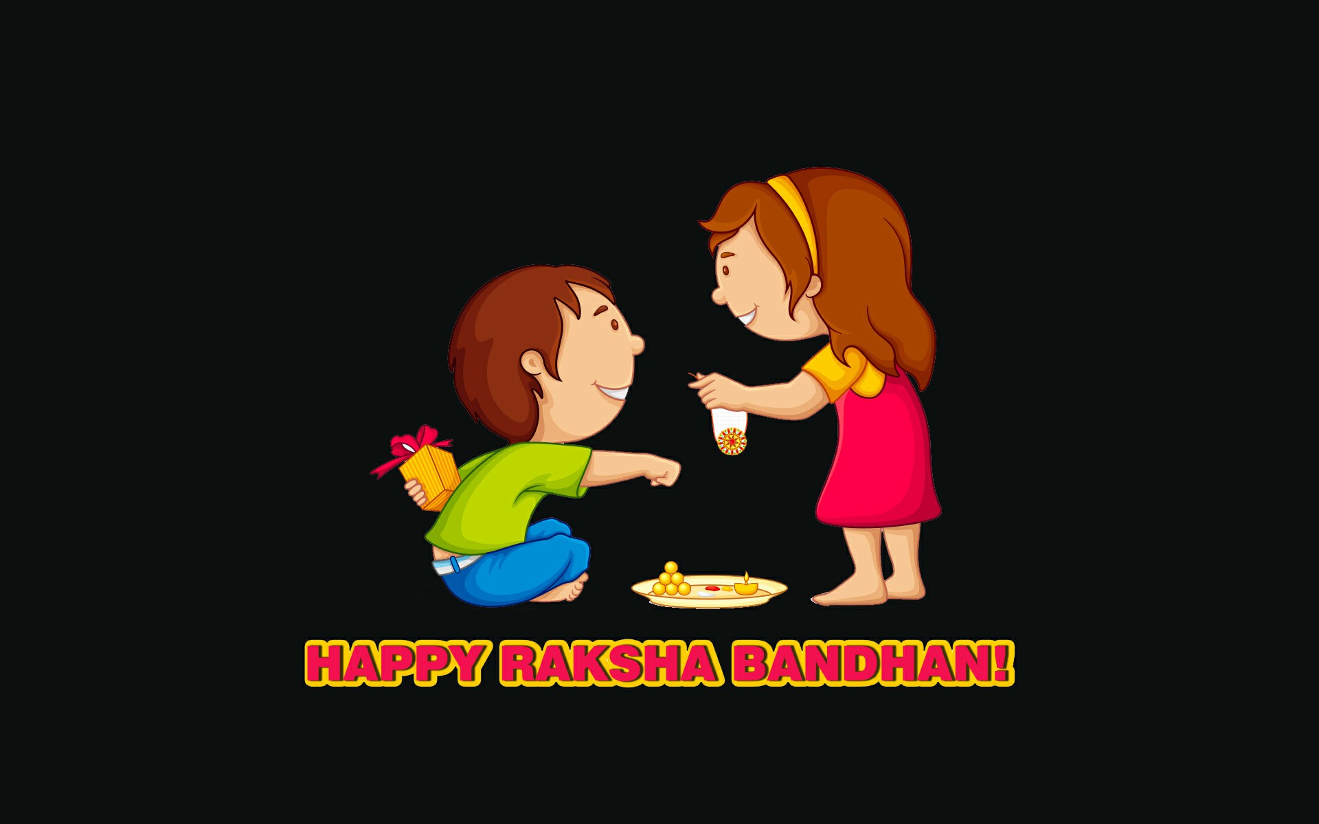Raksha Bandhan Latest Wallpaper Hd Mobile Iphone Pc - Cute Happy Raksha Bandhan , HD Wallpaper & Backgrounds