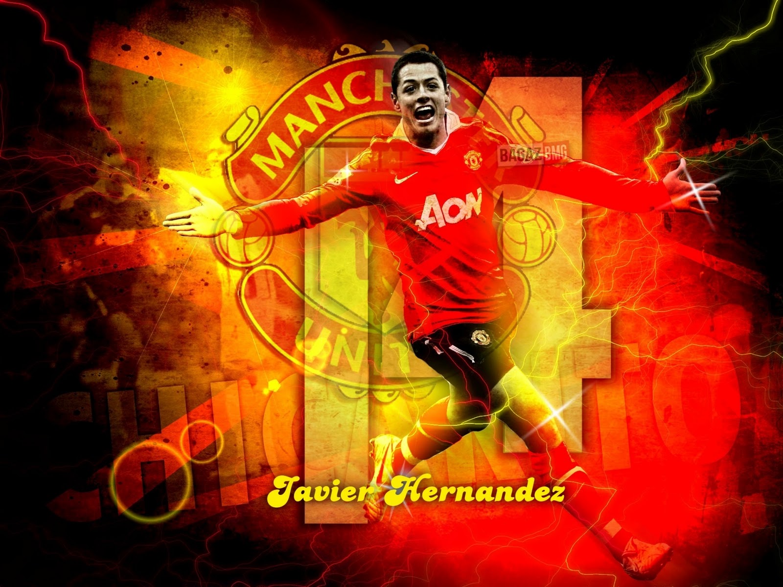 Javier Hernandez Chicharito Wallpaper - Manchester United F.c. , HD Wallpaper & Backgrounds