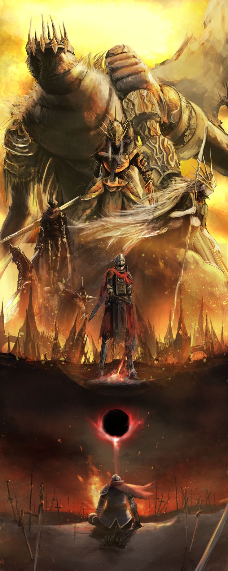 Dark Souls Praise The Sun Artwork , HD Wallpaper & Backgrounds