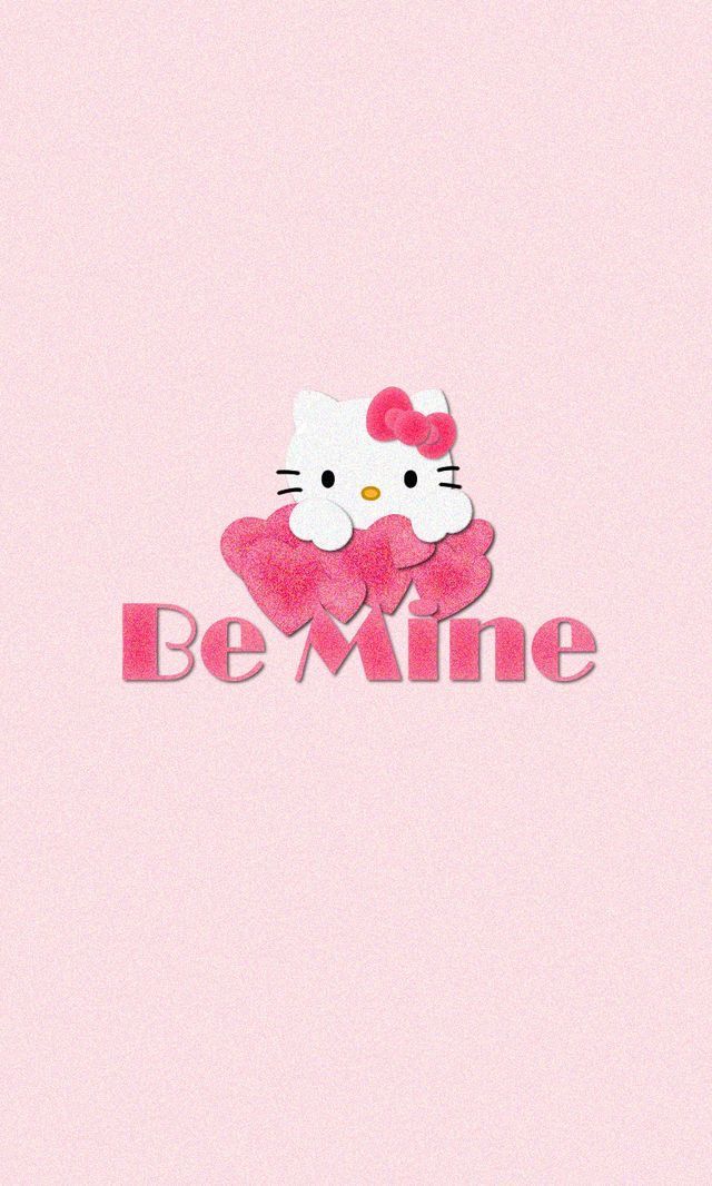 Hello Kitty Pink Love Iphone Wallpaper Lock Screen - Cartoon , HD Wallpaper & Backgrounds