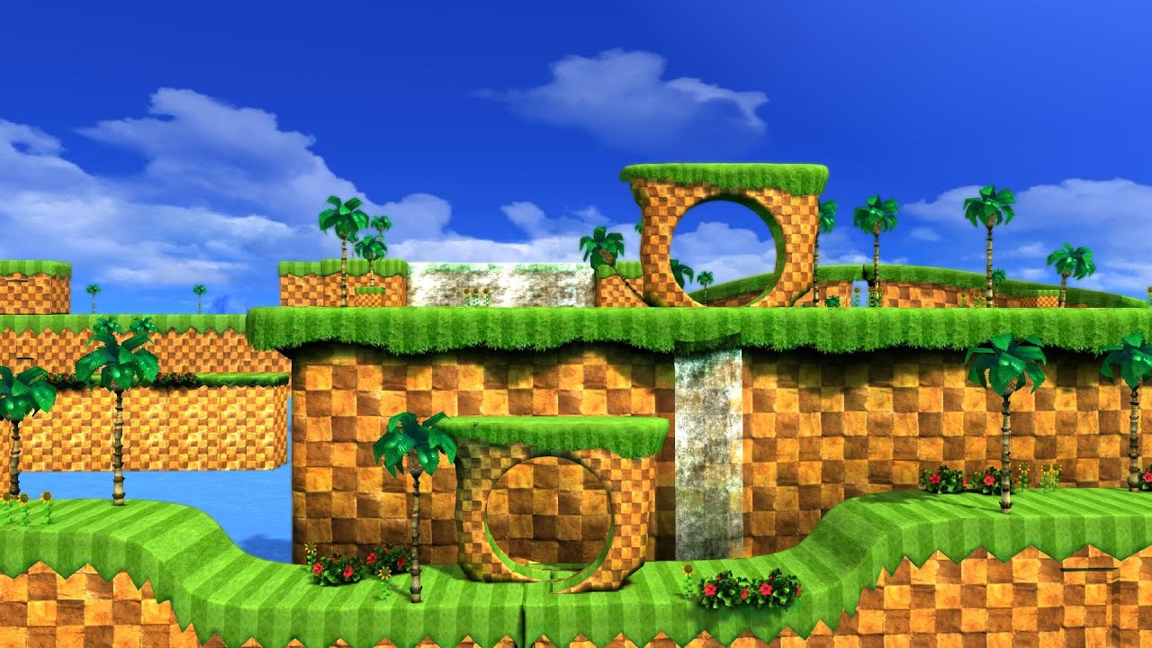 Splash Hill Zone Progress Log - New Green Hill Zone , HD Wallpaper & Backgrounds