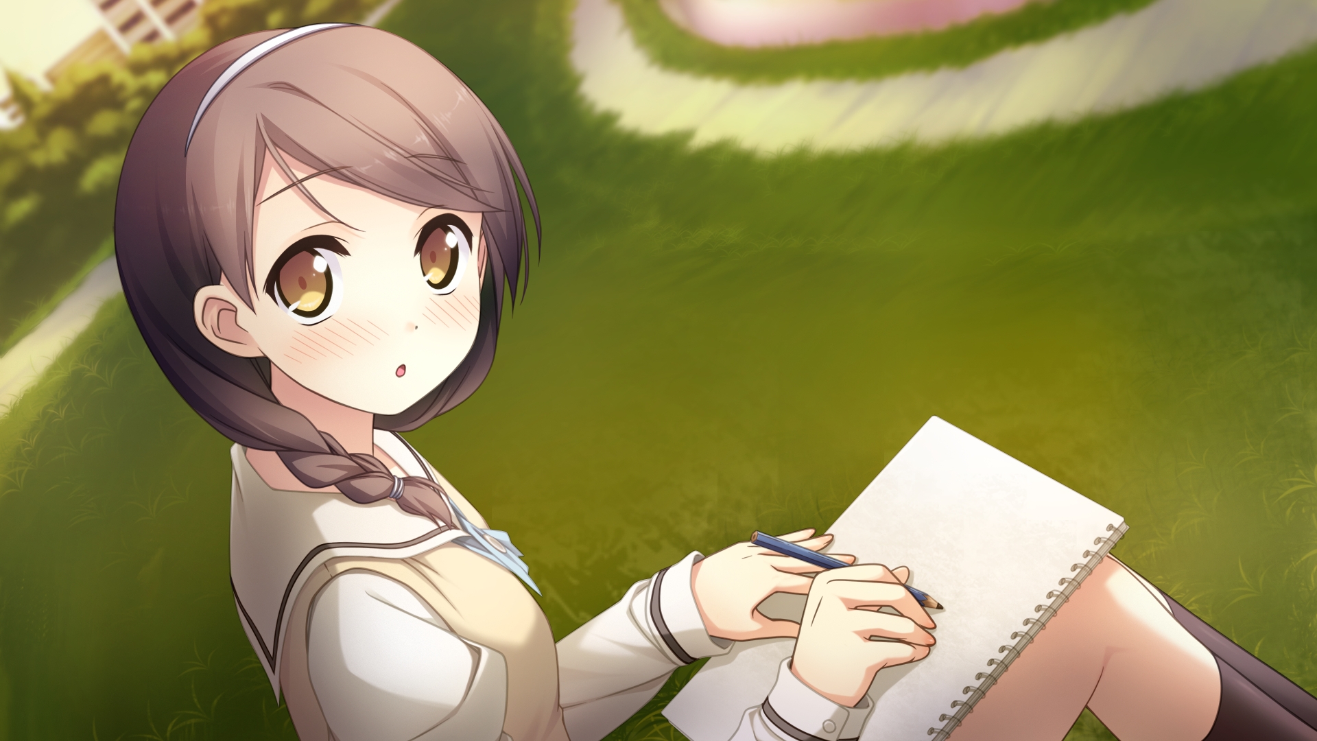 Kantoku, Your Diary, Hirosaki Kanade - Anime Girl With Diary , HD Wallpaper & Backgrounds