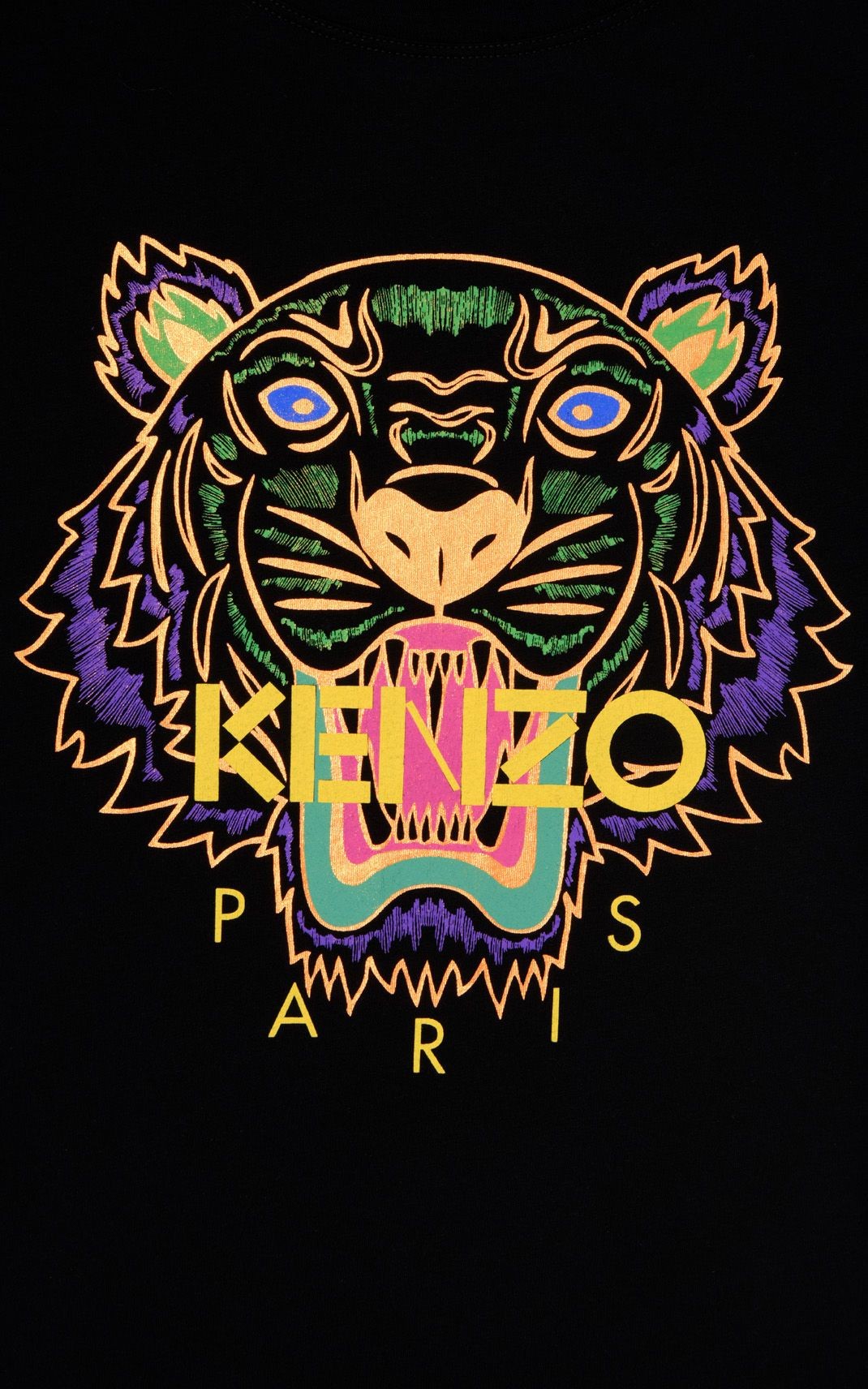 Tigers Art Iphone Wallpaper Awesome Black Holiday Capsule - Kenzo Logo , HD Wallpaper & Backgrounds