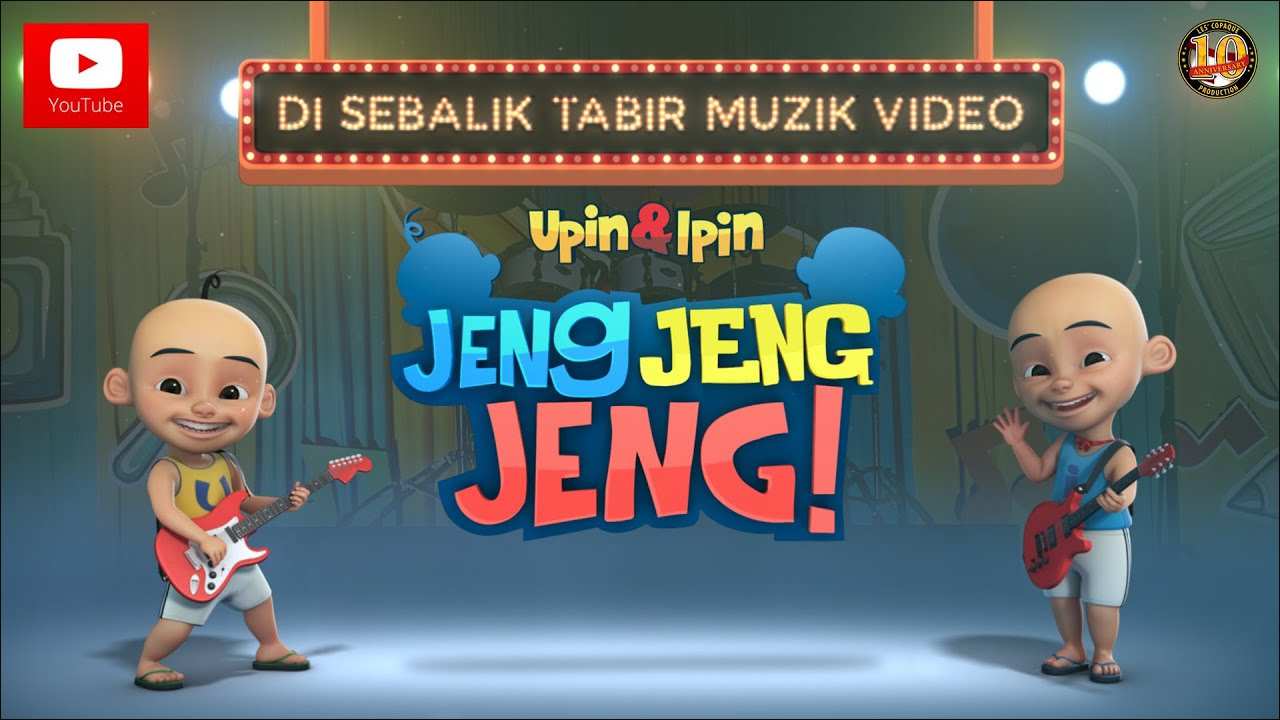 Download Wallpaper Upin Ipin Terbaru Download Gambar - Upin Ipin Jeng Jeng Jeng Logo , HD Wallpaper & Backgrounds