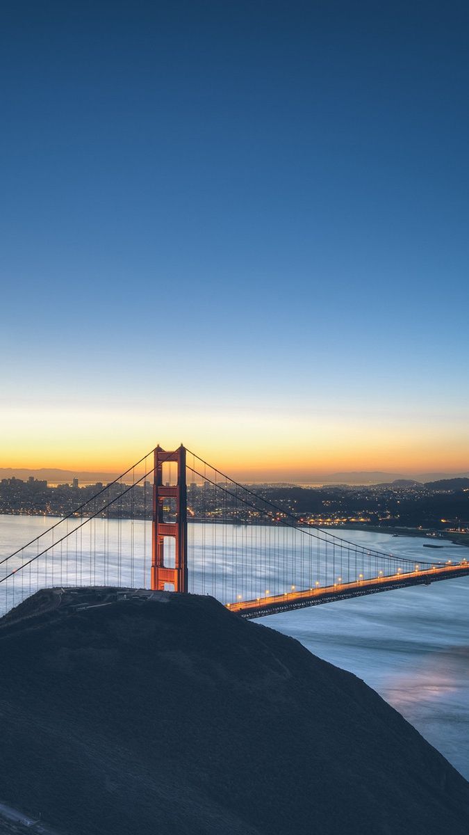 Golden Gate Bridge Sunset Iphone Wallpaper - Golden Gate Bridge Wallpaper Iphone , HD Wallpaper & Backgrounds