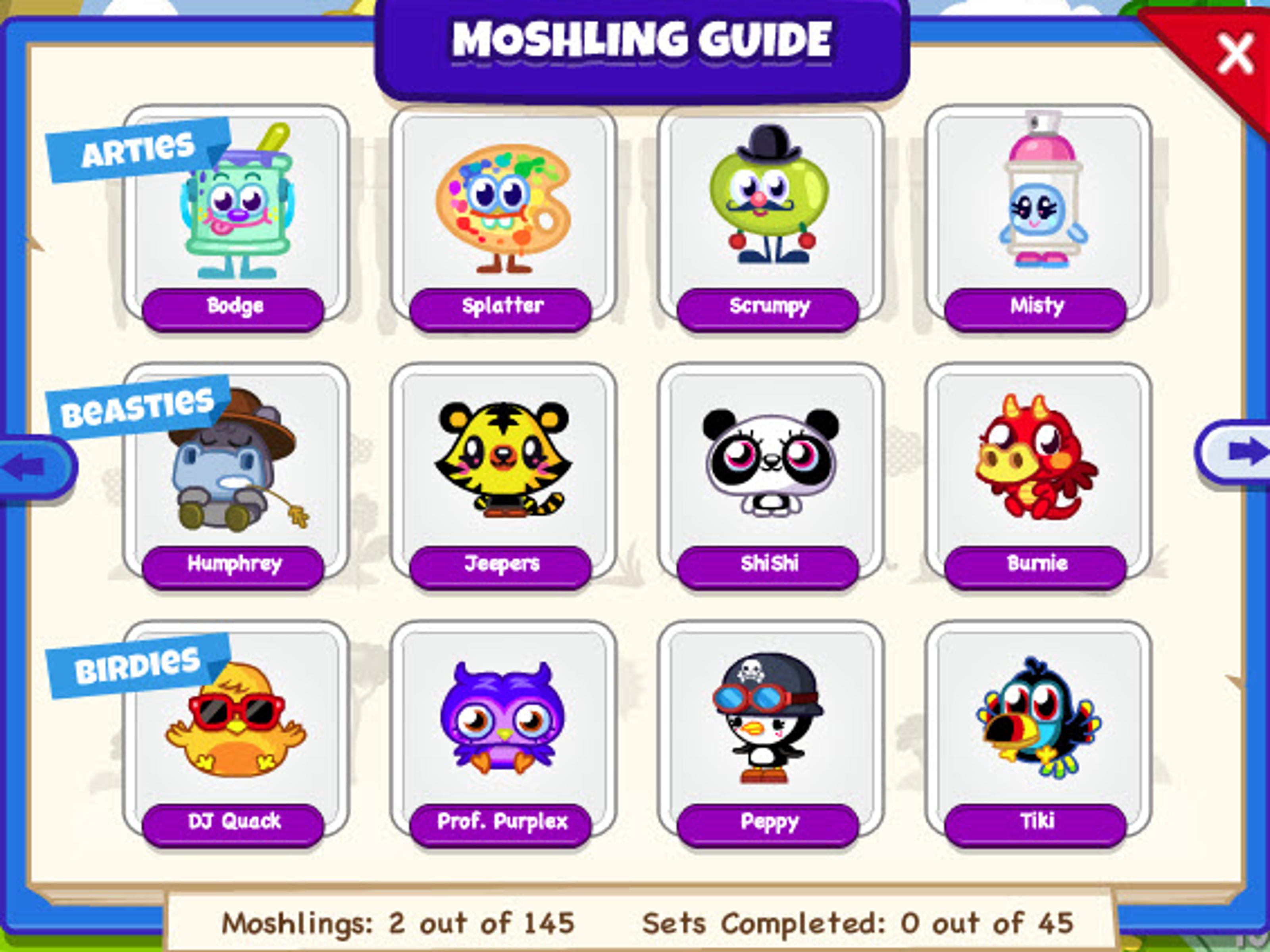 My moshi monster game