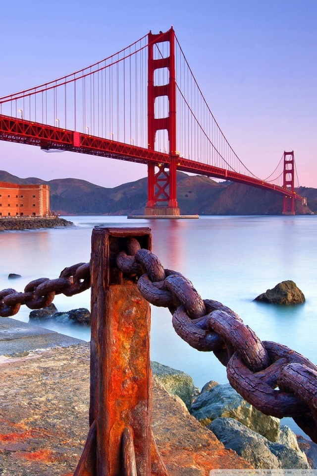 Mobile Hvga - Golden Gate Bridge Phone , HD Wallpaper & Backgrounds