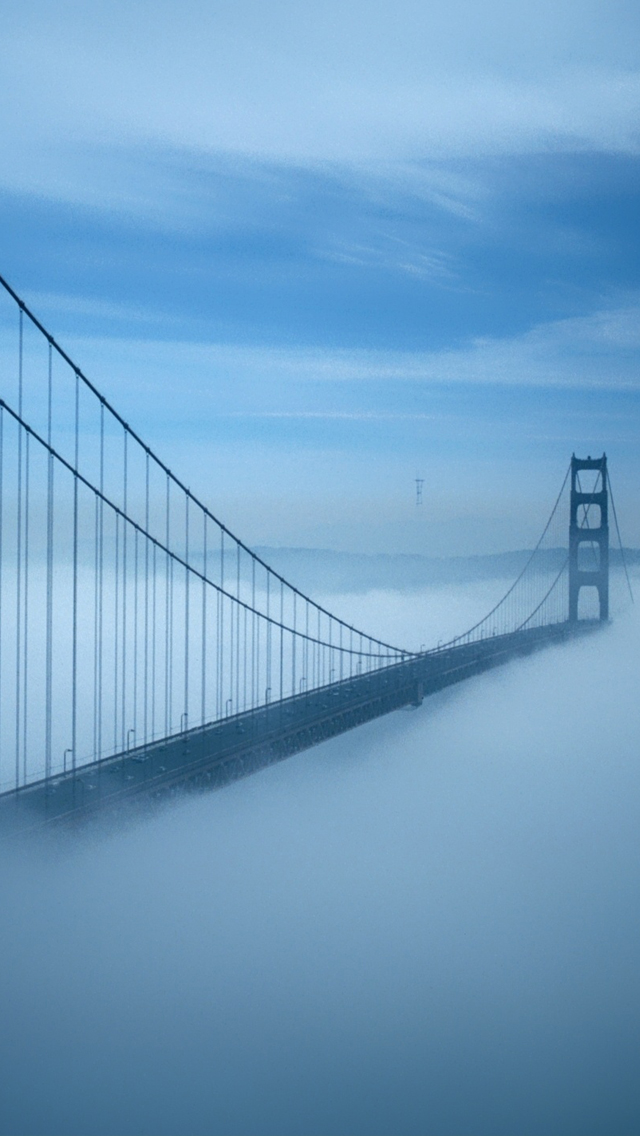 Golden Gate Bridge Fog - Golden Gate Bridge , HD Wallpaper & Backgrounds