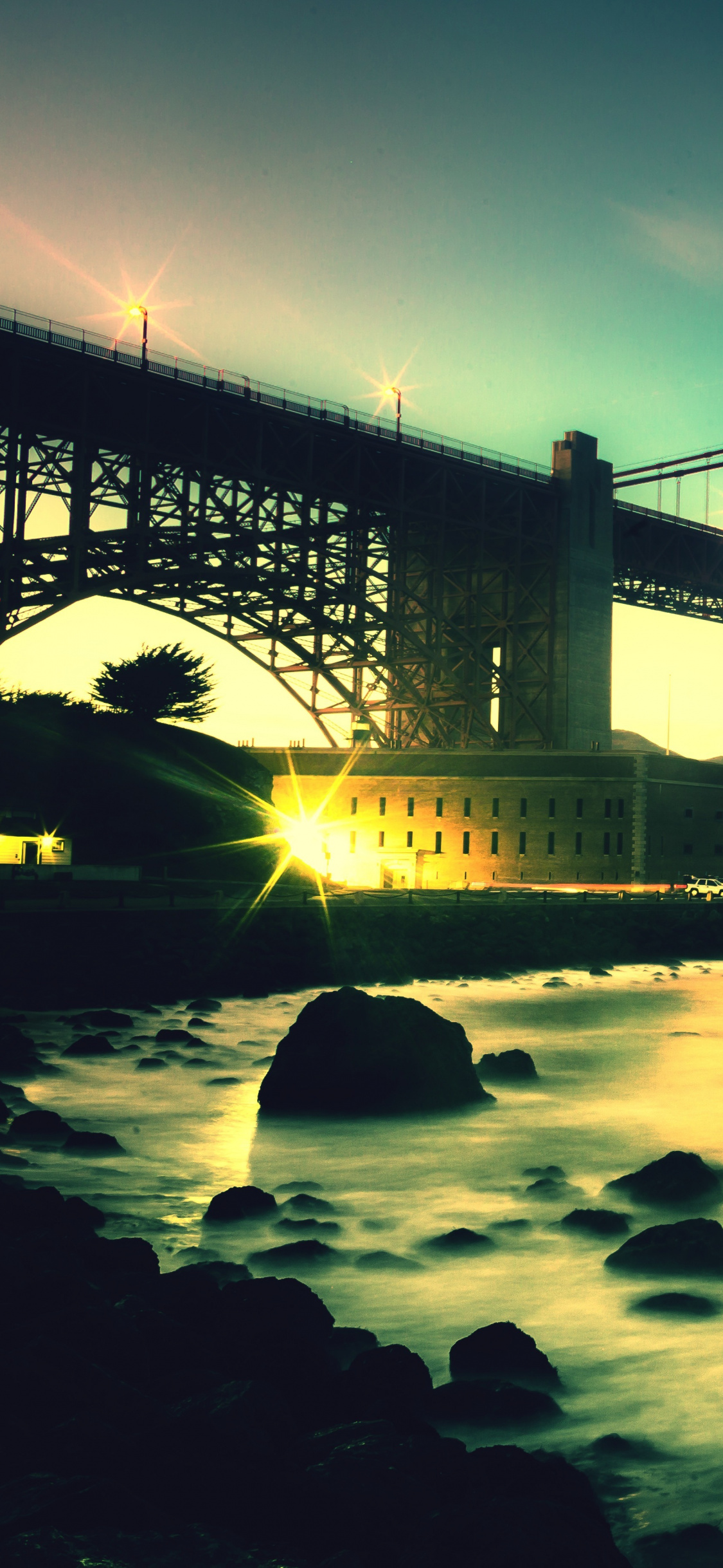 Golden Gate Bridge, Reflection, Bridge, Evening, Horizon - Golden Gate Bridge , HD Wallpaper & Backgrounds