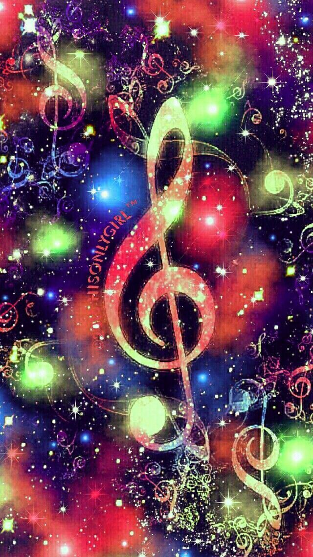 Treble Clef - Galaxy Cool Music Backgrounds , HD Wallpaper & Backgrounds