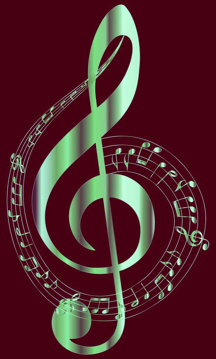 Music Notes & Treble Clef - Gold Music Notes Background , HD Wallpaper & Backgrounds