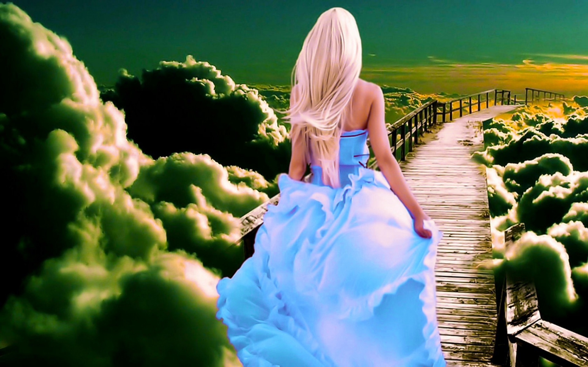 Through The Clouds Wallpapers And Stock Photos - Walking Angel , HD Wallpaper & Backgrounds
