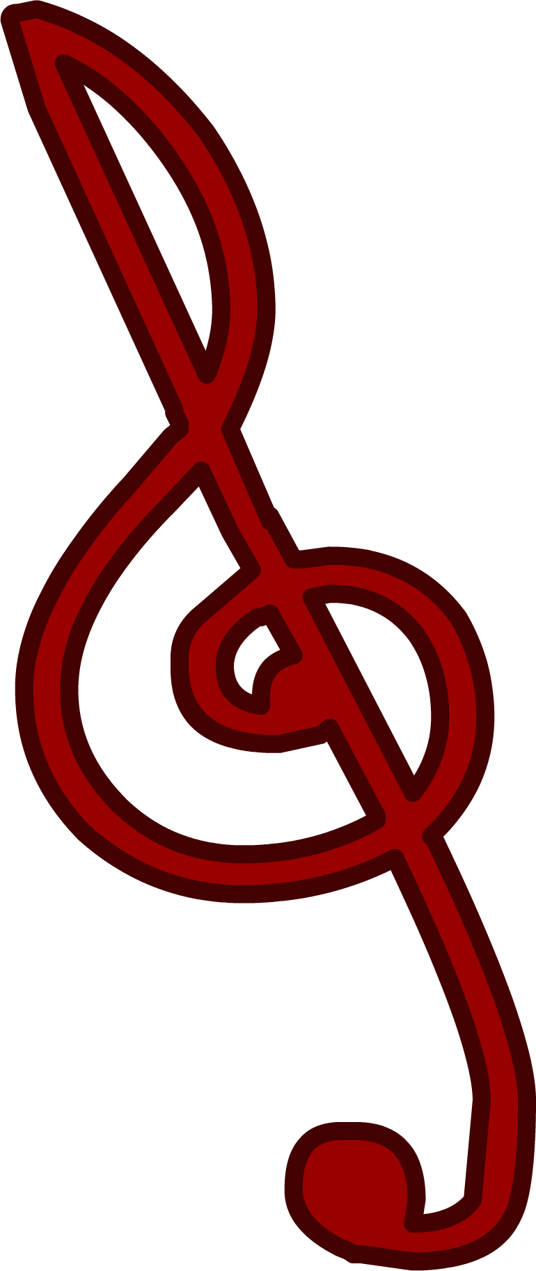 Treble Clef - Treble Clef Red Png , HD Wallpaper & Backgrounds