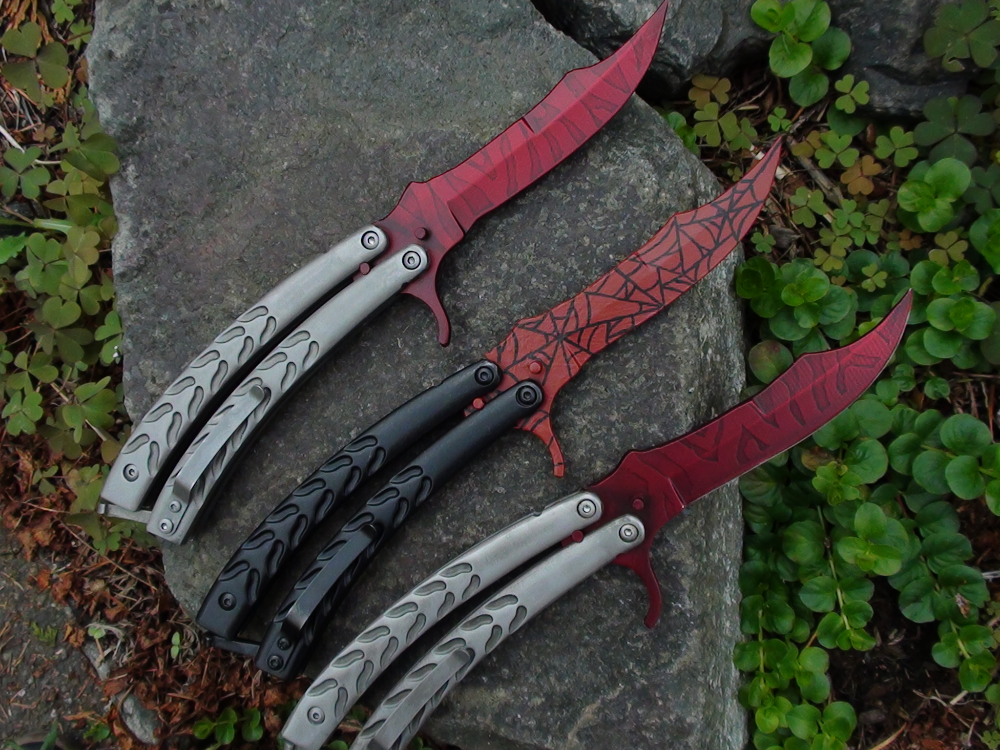 Can Someone Id These Balisong Knives - Scissors Knife Csgo , HD Wallpaper & Backgrounds
