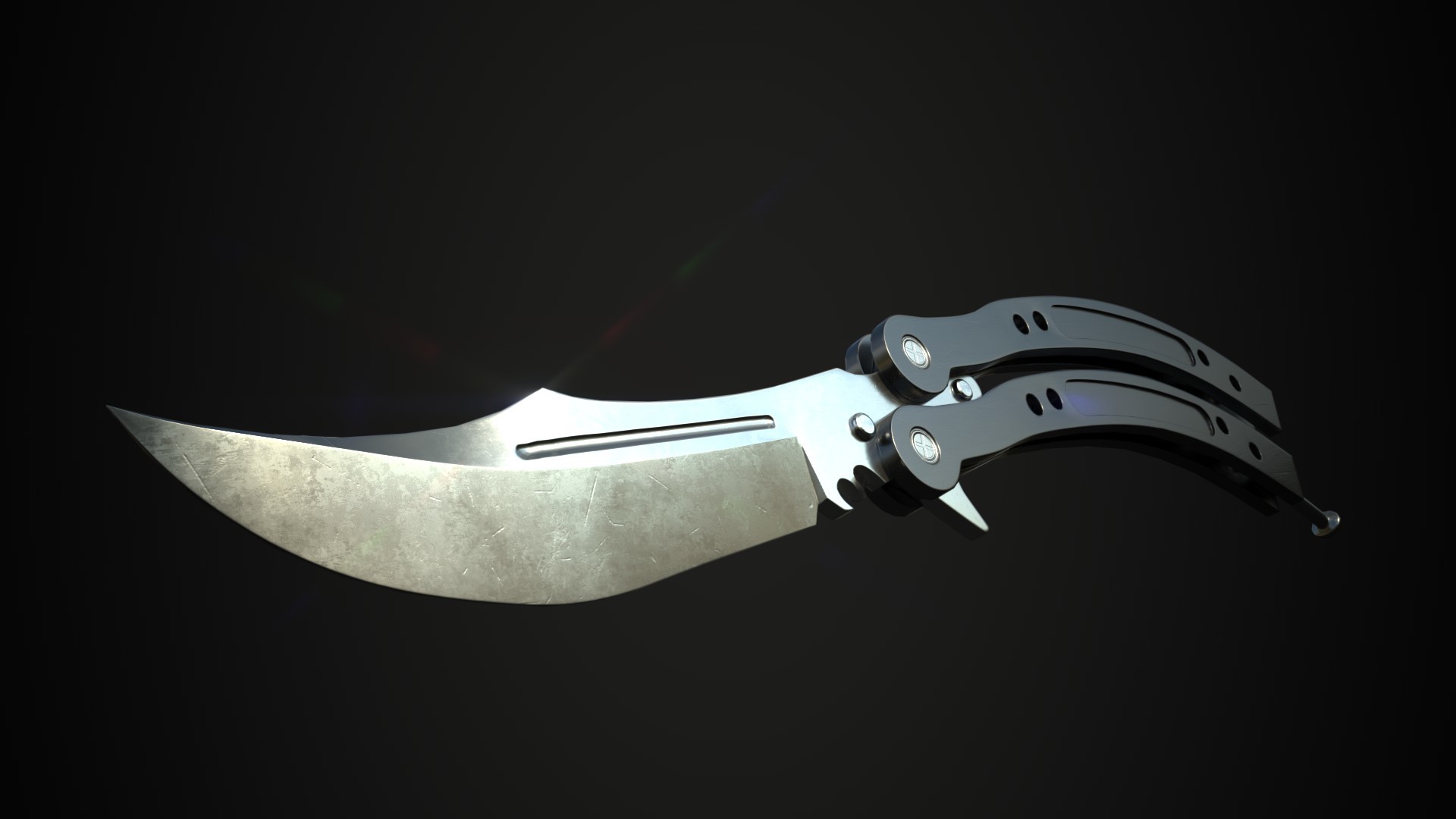 By Devachj - Butterfly Knife Artstation , HD Wallpaper & Backgrounds