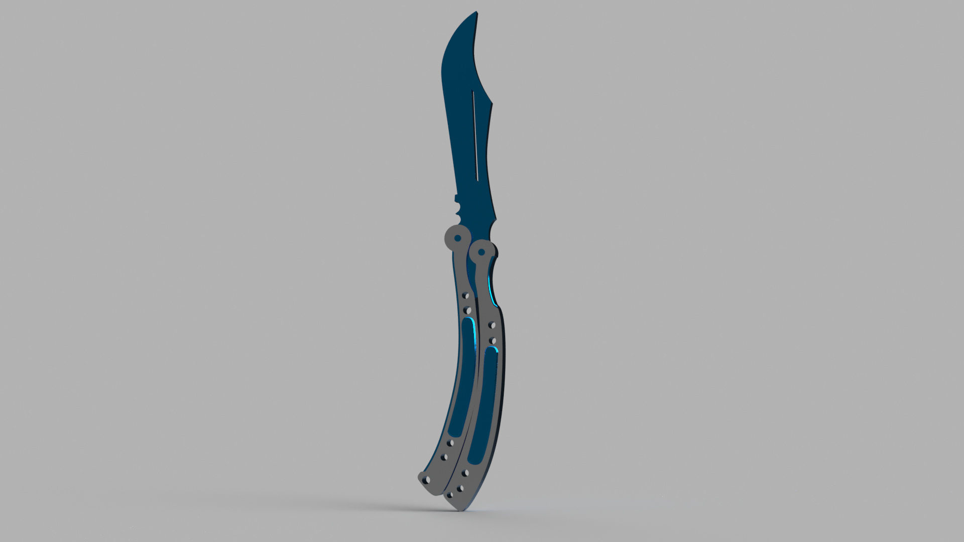Csgo Style Butterfly Knife / Balisong11/21/2017 - Blade , HD Wallpaper & Backgrounds