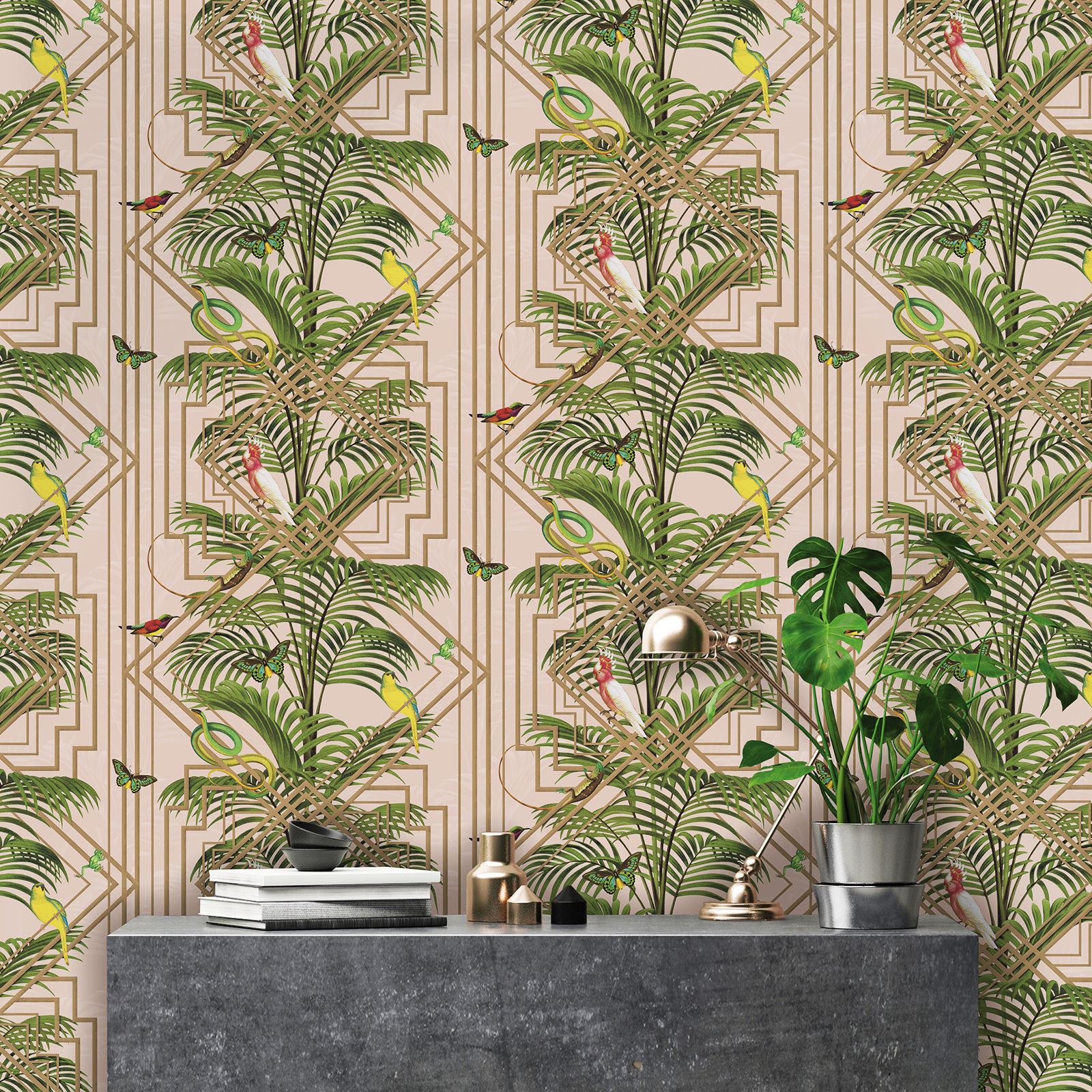 Arboles Amp Hojas Wallpaper Madera Ramas De Abedul - Holden Decor Congo Pink , HD Wallpaper & Backgrounds