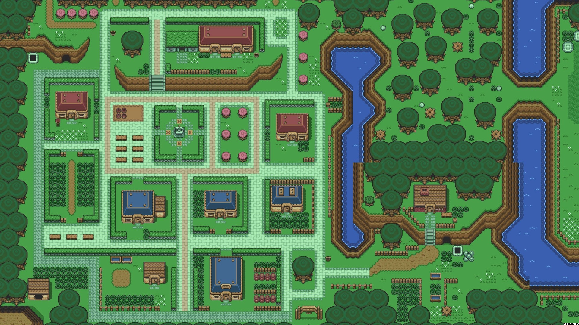 Pokemon Video Games Gameboy Keep Calm And Wallpaper - Mapa A Link To The Past , HD Wallpaper & Backgrounds