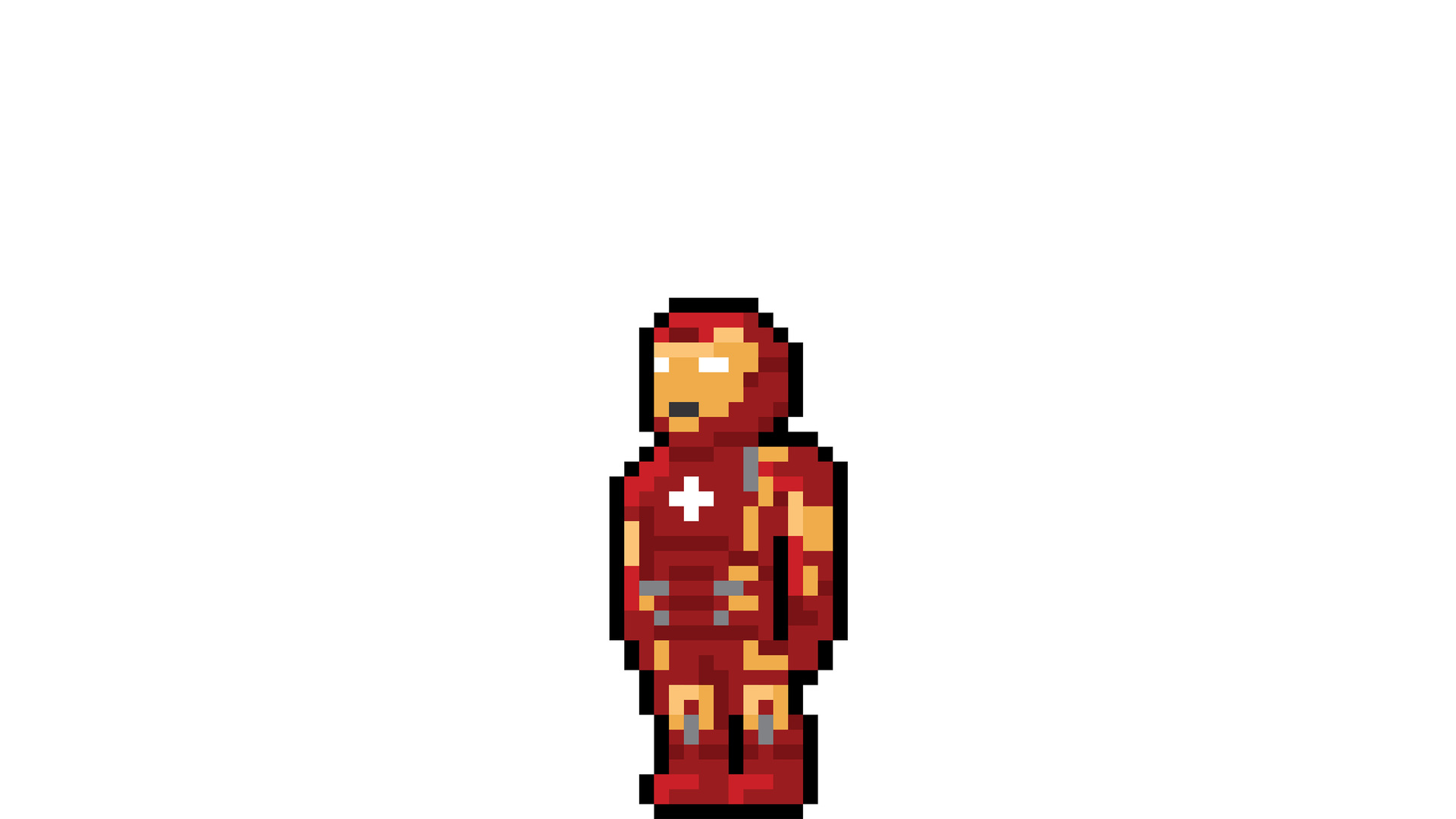 Iron Man Pixel Art No - Pixel Iron Man , HD Wallpaper & Backgrounds