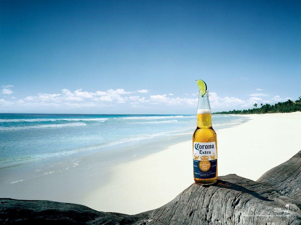 Corona Extra Wallpaper - Corona At The Beach , HD Wallpaper & Backgrounds