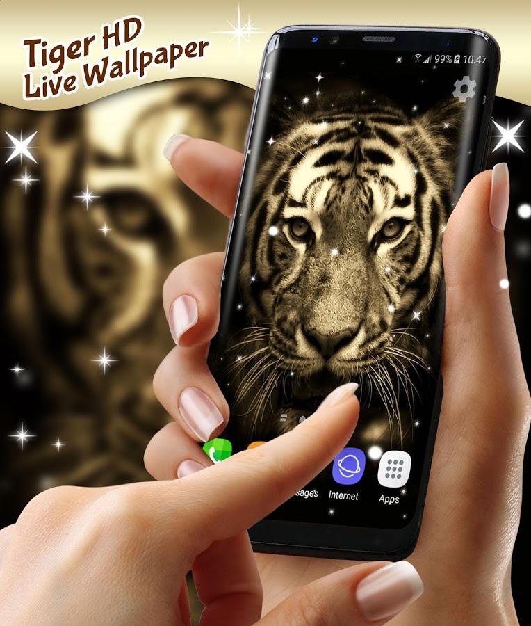 Tiger Hd Live Wallpapers Free For Android - Siberian Tiger , HD Wallpaper & Backgrounds
