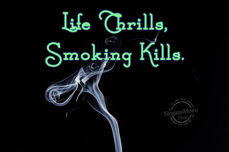 Life Chrills Smoking Kills - Graphic Design , HD Wallpaper & Backgrounds