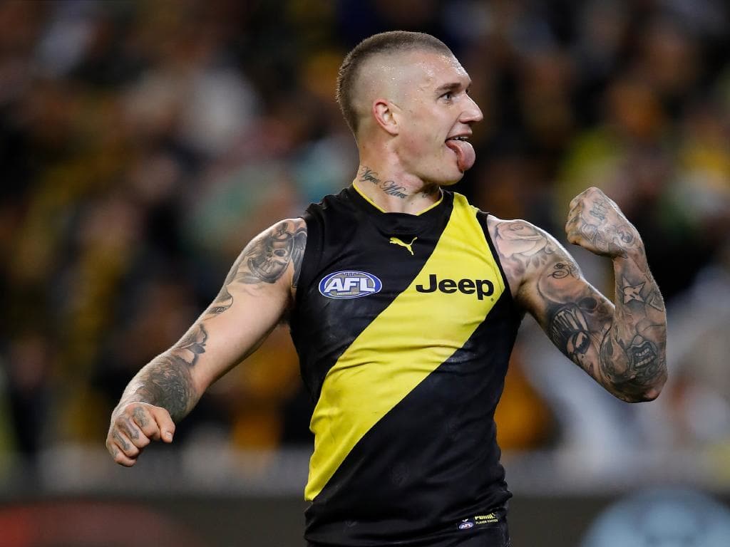 Dustin Martin Of The Tigers Is One Of The Stars Of - Afl Richmond Backgrounds , HD Wallpaper & Backgrounds