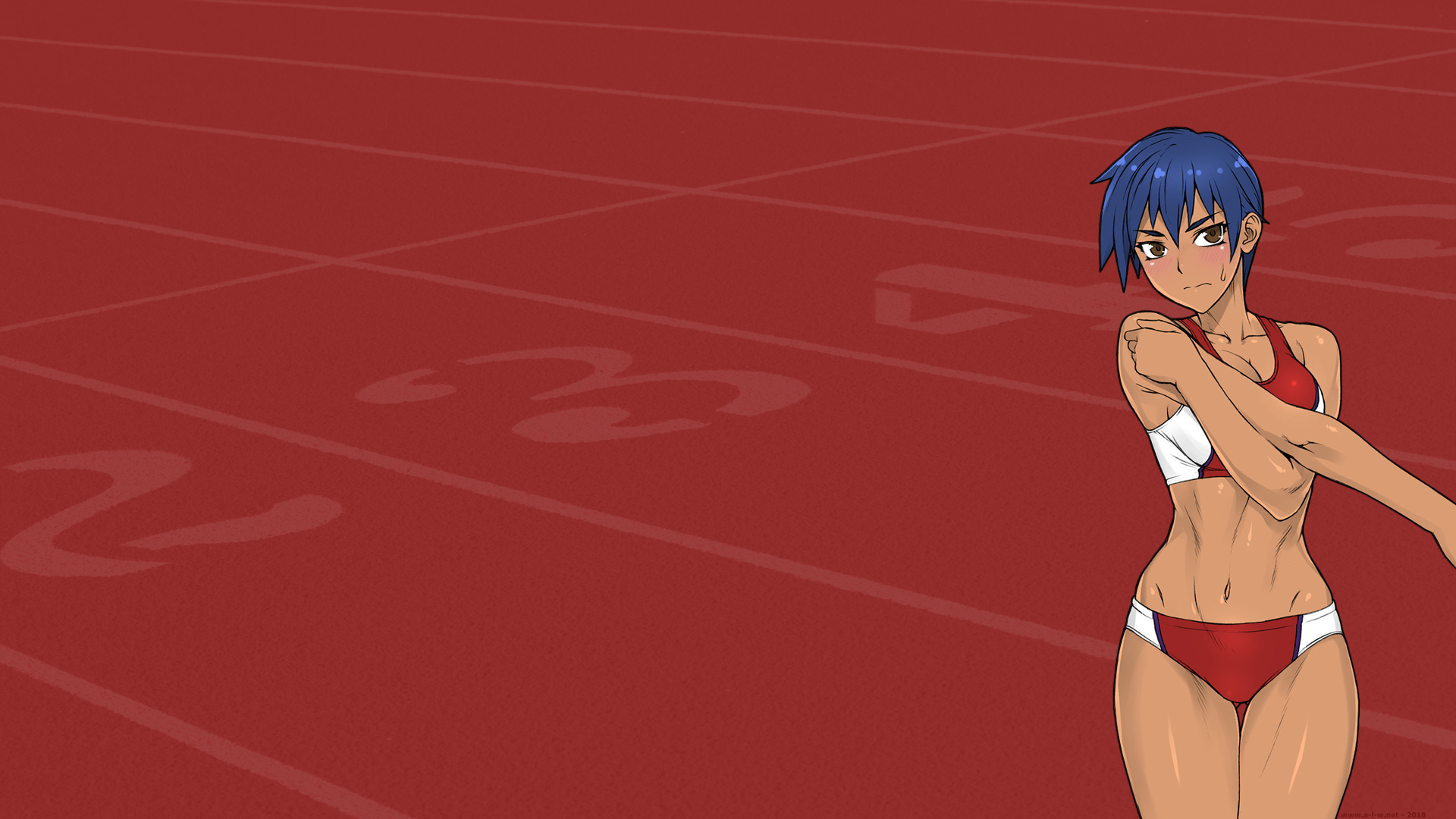 More Info - Track And Field Anime Girls , HD Wallpaper & Backgrounds