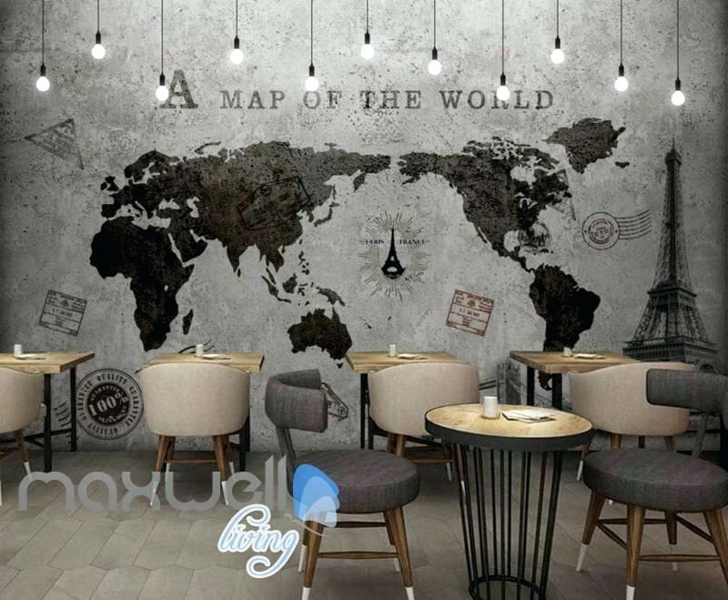 Wall Murals Wallpaper Tap To Expand Open Window Mountains - World Map Wallpaper Black And White , HD Wallpaper & Backgrounds