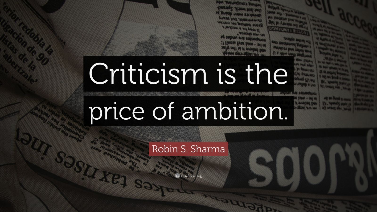 “criticism Is The Price Of Ambition - Freedom Is The Freedom To Say That Two Plus Two Make , HD Wallpaper & Backgrounds