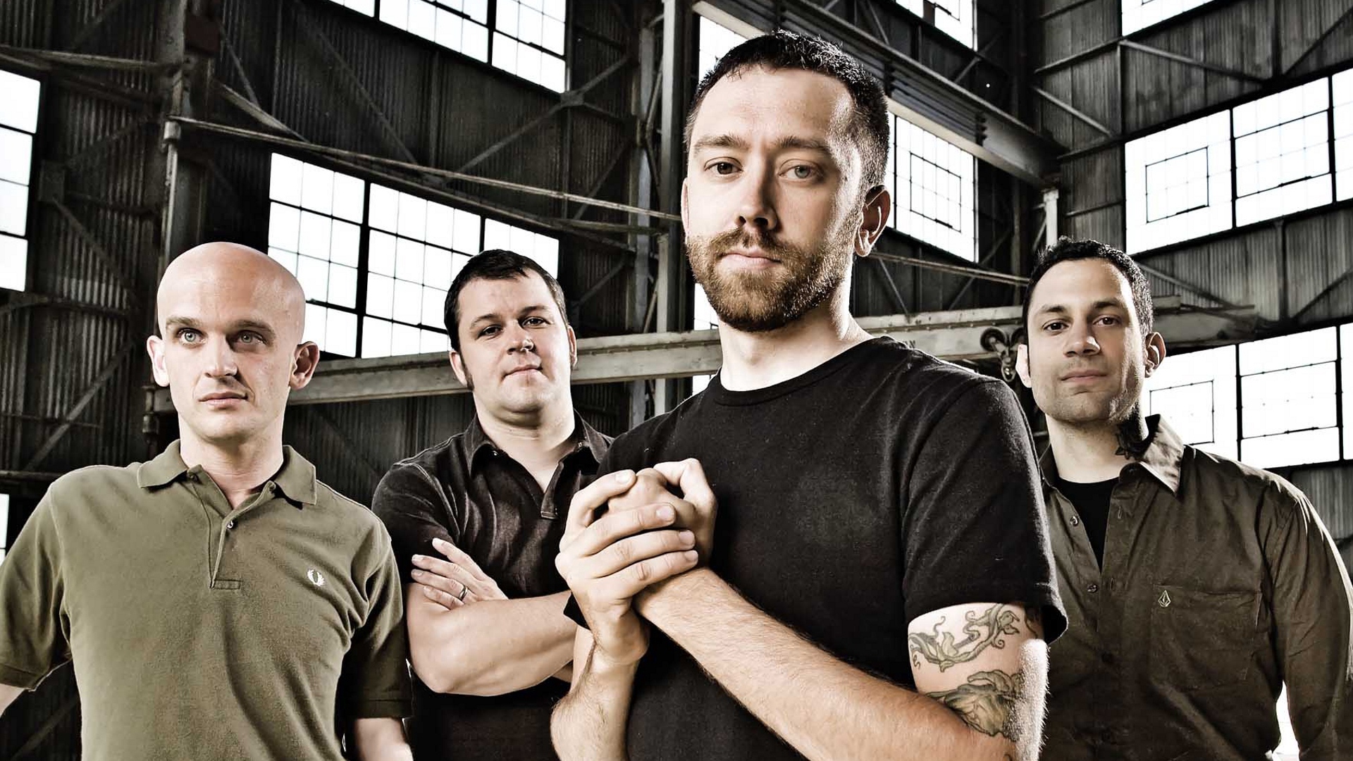 Wallpaper Rise Against, Band, Tattoo, House, Bald - Rise Against , HD Wallpaper & Backgrounds