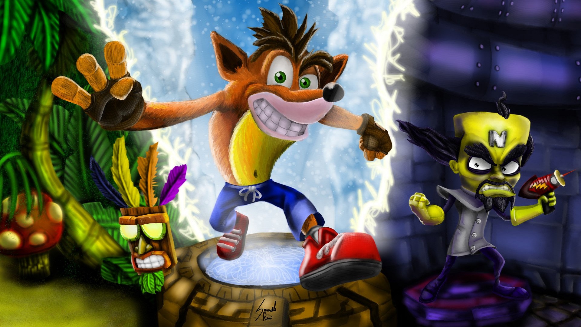 Crash Bandicoot Hd Wallpaper - Crash Bandicoot N Sane Trilogy , HD Wallpaper & Backgrounds