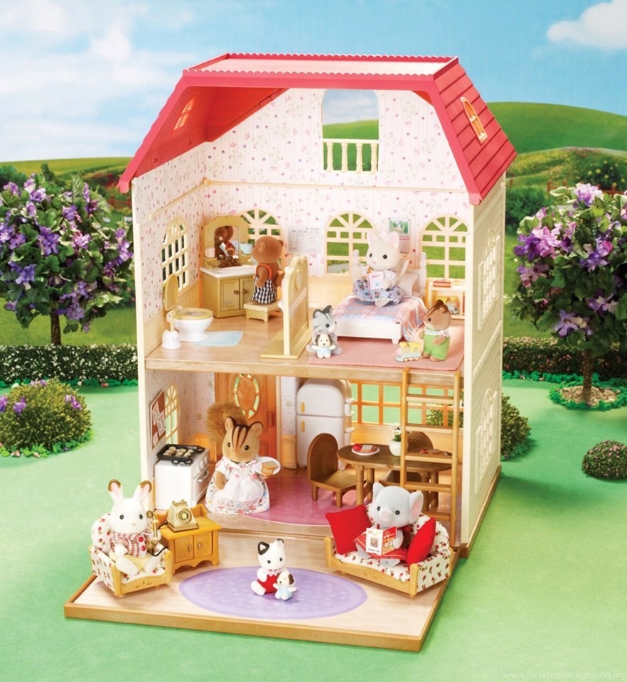 Calico Critters Oakwood Home Calico Critters Desktop - Calico Critters Small House , HD Wallpaper & Backgrounds