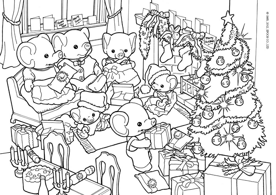 Melissa Barreno Melissabarreno On Pinterest For Little - Sylvanian Families Colouring Pages , HD Wallpaper & Backgrounds