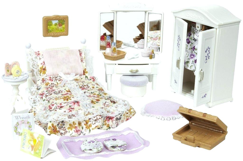 Calico Critters Bedroom Set Floral Sisters Deluxe Cal - Bed Frame , HD Wallpaper & Backgrounds