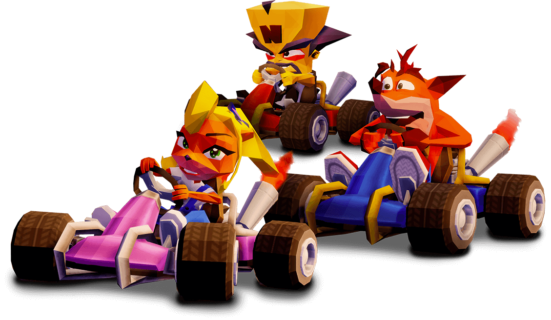 Crash Racer Trio - Crash Kart , HD Wallpaper & Backgrounds
