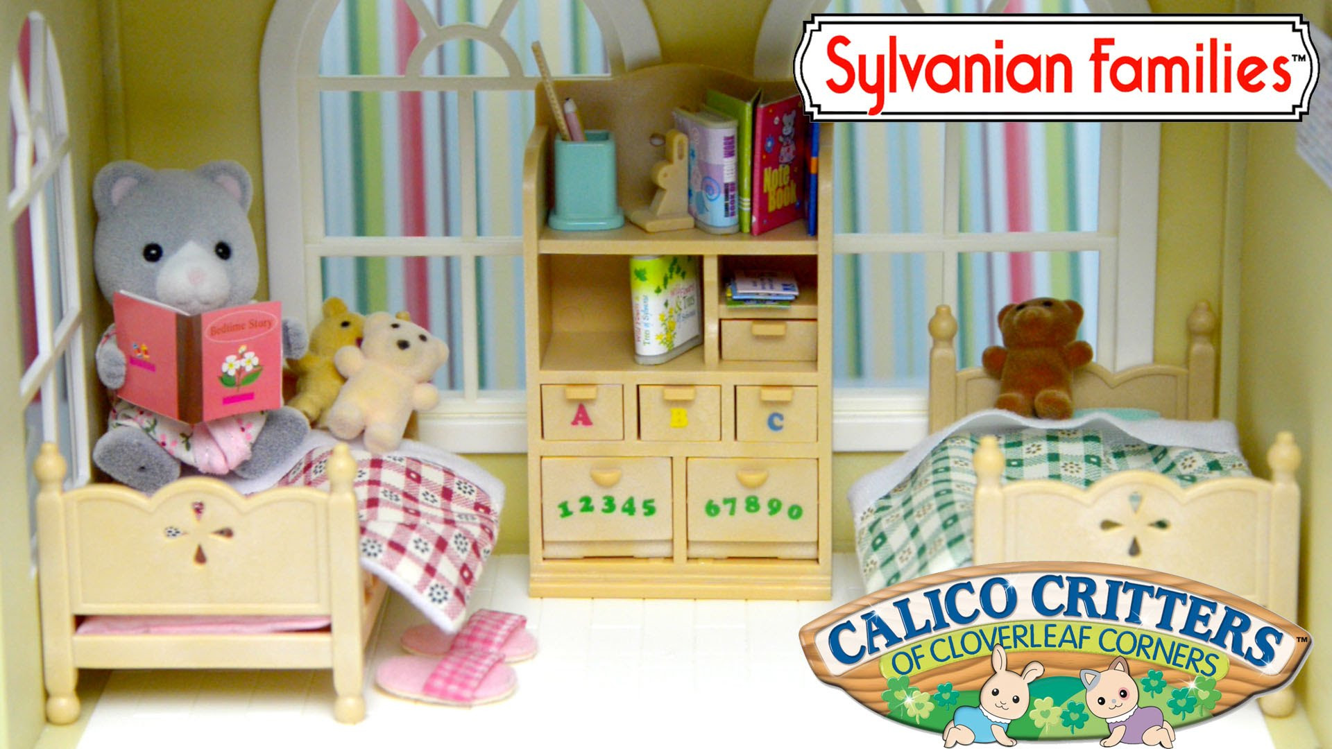 sylvanian childrens bedroom set