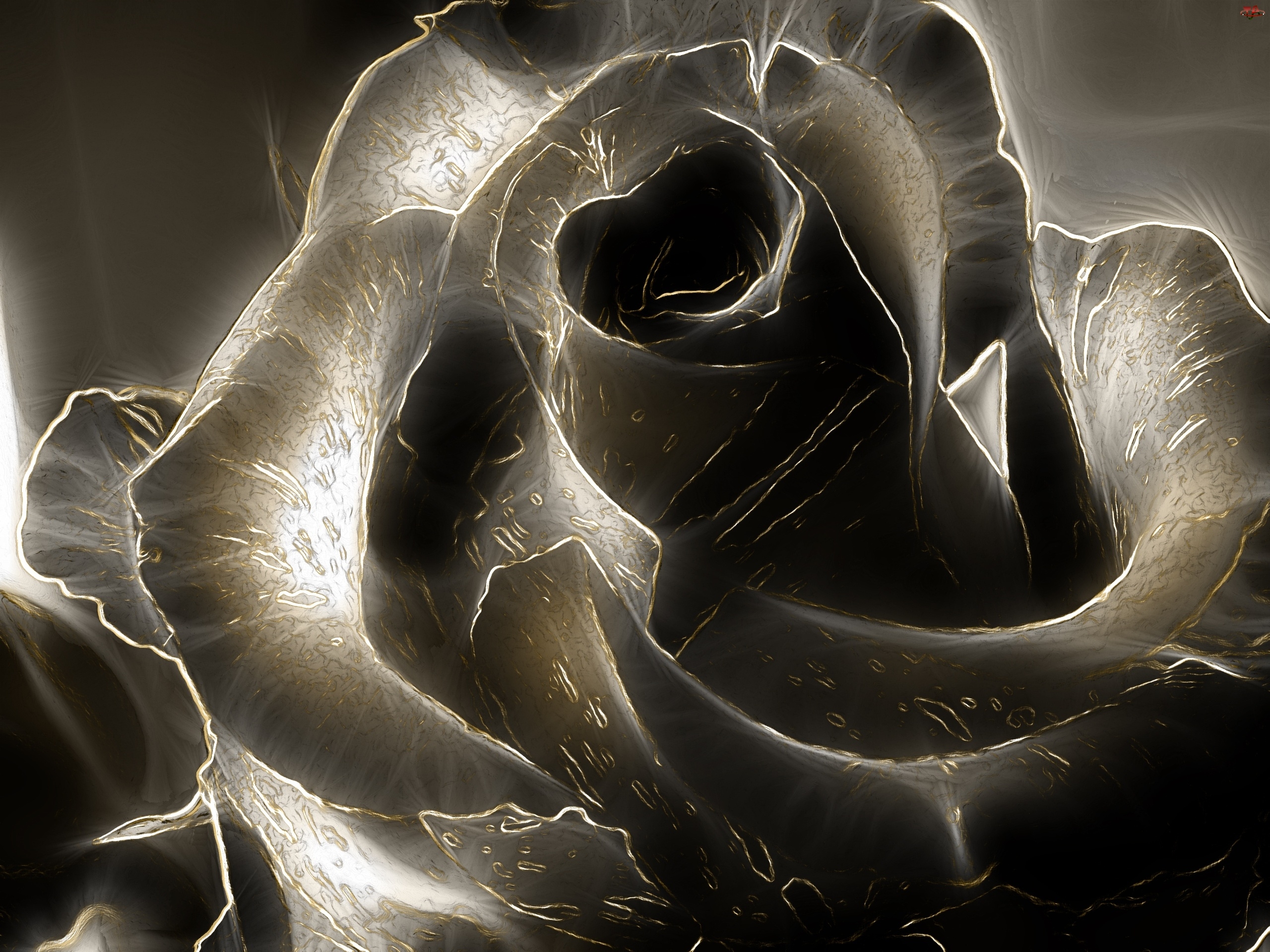3d Black Rose Image 2206 2560x1920px , HD Wallpaper & Backgrounds