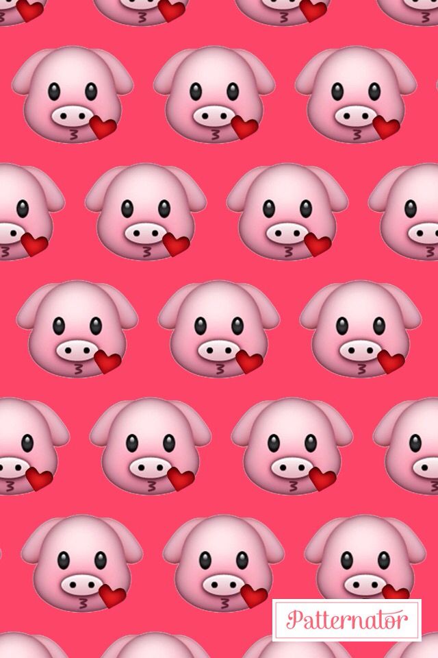 Piggy Emoji Wallpaper - Emoji Pig , HD Wallpaper & Backgrounds