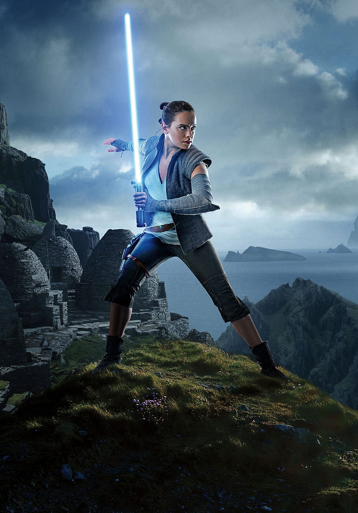Star Wars, Rey, Star Wars - Rey Star Wars The Last Jedi , HD Wallpaper & Backgrounds