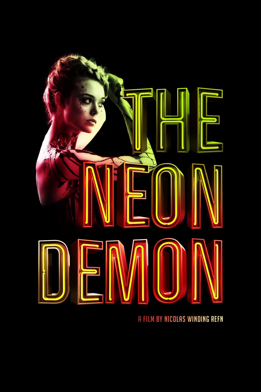 Unofficialthe Neon Demon - Minimalistic Poster Neon Demon , HD Wallpaper & Backgrounds