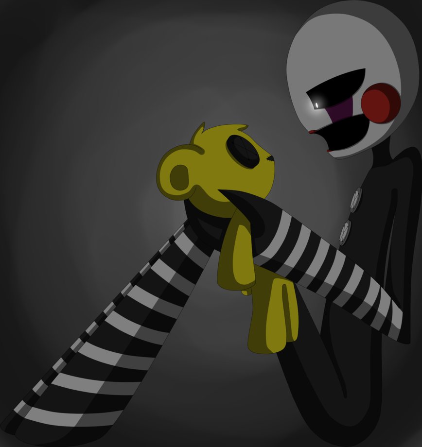 The Puppet And Golden Freddy - Fnaf Puppet Y Golden Freddy , HD Wallpaper & Backgrounds