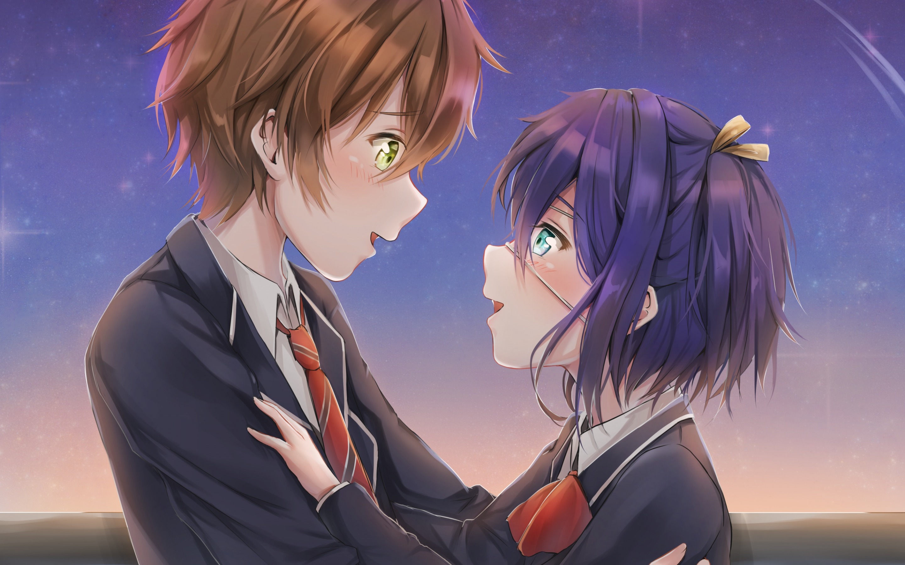 Chuunibyou Demo Koi Ga Shitai, Rikka Takanashi, Yuuta - Yuuta Rikka Takanashi Chuunibyou Demo Koi Ga Shitai , HD Wallpaper & Backgrounds